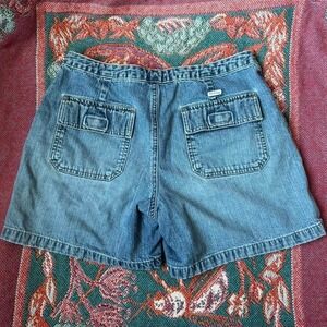 Y2K vintage blue old navy cargo shorts with drawstring Love the vintage wash